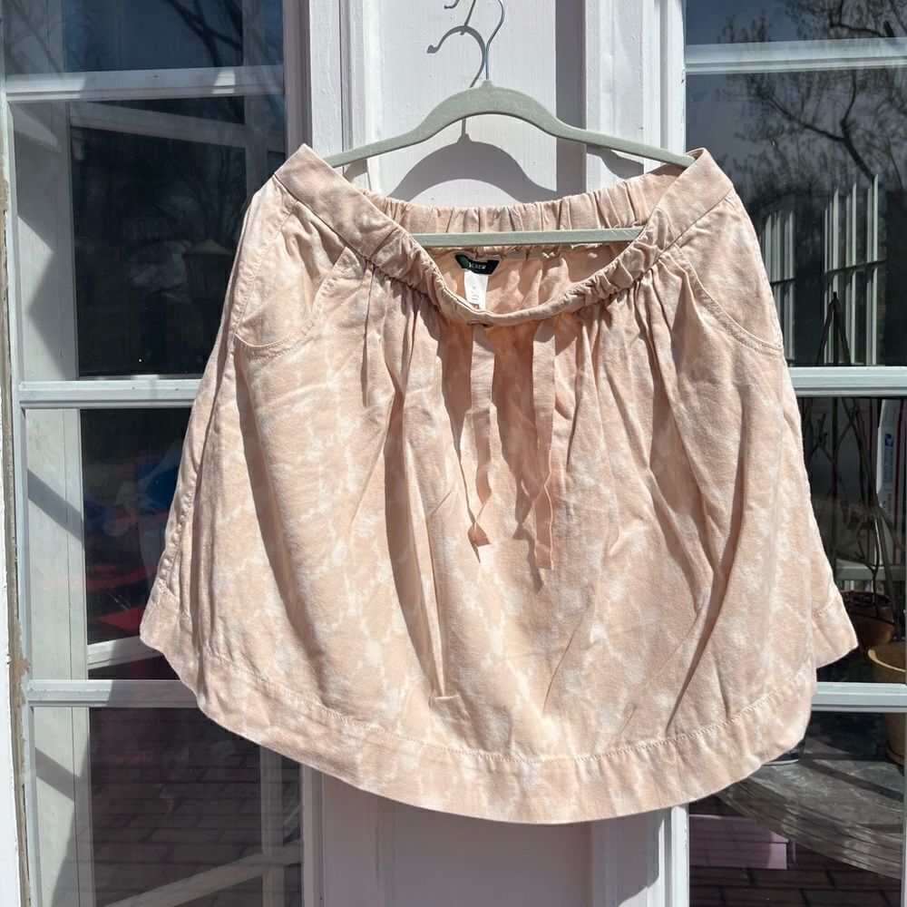 J Crew Monterey Ikat Cotton Skirt